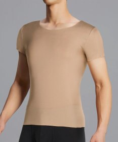 WACOAL MEN 【オーガニック綿混インナー】多機能を着る。綿の贅沢オーガニック フリーなカッティング（ネック・袖・裾）2分袖 GL5210 /ブロス バイ ワコールメン