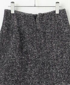 #Newans 【セットアップ可能】裏地キュロットツイードスカート