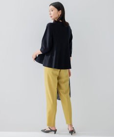 23区 【洗える】ポリエステルストレッチツイル テーパードパンツ