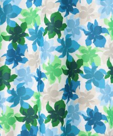 23区GOLF 【MEN】【UVカット】草花柄プリントポロシャツ