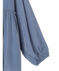 CRAFT STANDARD BOUTIQUE 後リボン切替ギャザーチュニックブラウス