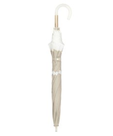 MOONBAT FURLA 晴雨兼用日傘 長傘 シャンブレー切継 ／遮光 遮熱 UV