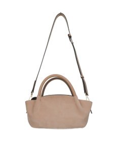 INTER-CHAUSSURES 【LORISTELLA】レザーハンドルスエードハンドバッグ