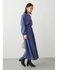 Green Parks ・ＥＬＥＮＣＡＲＥ　ＤＵＥ　イロイロ釦ドロストワンピース