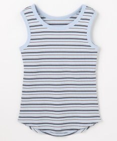 ANY テレコラウンドヘムタンクトップ