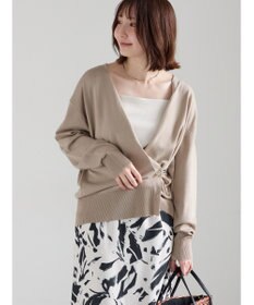 Te chichi 【雑誌掲載アイテム】2WAYカシュクールVネックカーディガン《2026 spring catalog item》