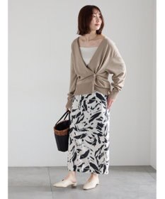 Te chichi 【雑誌掲載アイテム】2WAYカシュクールVネックカーディガン《2026 spring catalog item》