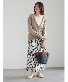 Te chichi 【雑誌掲載アイテム】2WAYカシュクールVネックカーディガン《2026 spring catalog item》