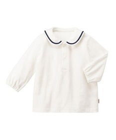 MIKI HOUSE HOT BISCUITS ワンポイントデニムオーバーオール＆セーラーカラー長袖Tシャツギフトセット【BOX付き】