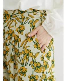 Green Parks Ｂ．レーヨン混プリントパンツ