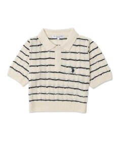 WEGO 別注USPOLO　ケーブルニットポロ