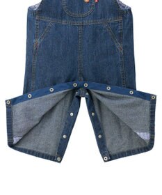 MIKI HOUSE HOT BISCUITS ワンポイントデニムオーバーオール＆セーラーカラー長袖Tシャツギフトセット【BOX付き】