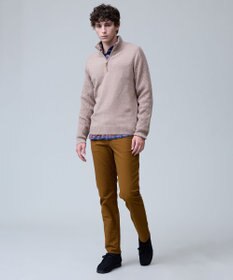 J.PRESS MEN ウール×カシミヤの上質素材【Cash Lamb's Wool】ハーフジップ ニット_25年モデル