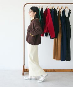 CRAFT STANDARD BOUTIQUE キナリノコラボ/洗える配色モールニットカーディガン/24AW