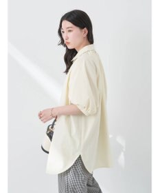 earth music&ecology パフスリーブチュニックブラウス