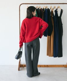 CRAFT STANDARD BOUTIQUE キナリノコラボ/洗える配色モールニットカーディガン/24AW