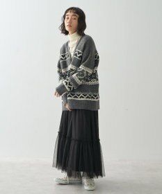 AMERICAN HOLIC ノルディック柄Ｖネックニットカーディガン