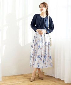 Tiaclasse 【新色追加・洗える】レースパフ袖ブラウス