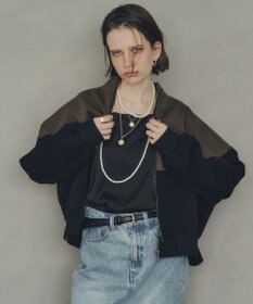 YECCA VECCA 【上下着用可能】2wayインバーテッドライトブルゾン