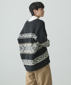 AMERICAN HOLIC ノルディック柄Ｖネックニットカーディガン