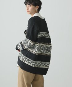 AMERICAN HOLIC ノルディック柄Ｖネックニットカーディガン
