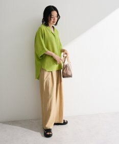 Green Parks 【WEB限定】開襟シアージャケット風シャツⅡ
