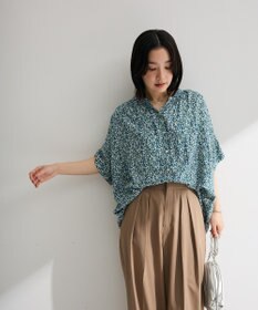 Green Parks 【WEB限定】アソート柄さらっとレーヨンブラウスⅡ