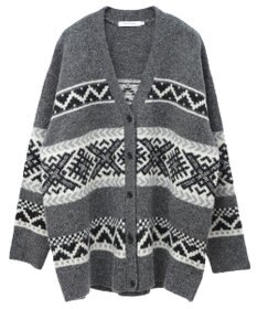 AMERICAN HOLIC ノルディック柄Ｖネックニットカーディガン