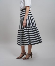 GRACE CONTINENTAL ボーダーコンビスカート