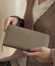 style code 【Ungrid/アングリッド】　【牛革】　牛革ラウンドZIP長財布