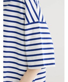 Green Parks ボーダーボートネック７分袖プルオーバー