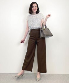 自由区 【WEB限定】ニットカーディガン×ブラウス セット