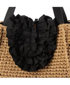 UNBILLION カシュカシュ cachecache / フリルフラップスクエアトート カゴバッグ