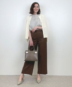 自由区 【WEB限定】ニットカーディガン×ブラウス セット