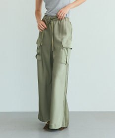 GRACE CONTINENTAL ダブルサテンイージーパンツ