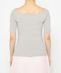 uncrave 【ご好評につき追加生産】ドライタッチ ニット オフショル トップス（uncrave WHITE）