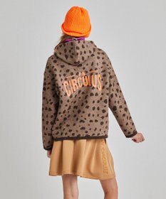 PW CIRCULUS 【WOMEN】SNOW LEOPARD柄フーディー