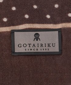 GOTAIRIKU 【WOOL100％】大判ドットットプリントストール
