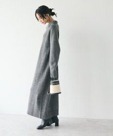 CRAFT STANDARD BOUTIQUE 洗える/ハイネックネップニットワンピース