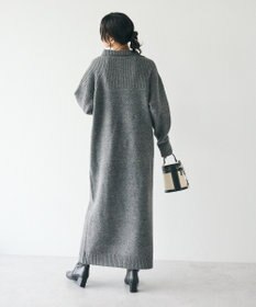 CRAFT STANDARD BOUTIQUE 洗える/ハイネックネップニットワンピース
