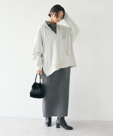 CRAFT STANDARD BOUTIQUE 洗える/ハイネックネップニットワンピース