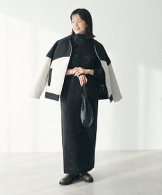 CRAFT STANDARD BOUTIQUE 洗える/ハイネックネップニットワンピース