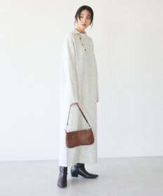 CRAFT STANDARD BOUTIQUE 洗える/ハイネックネップニットワンピース