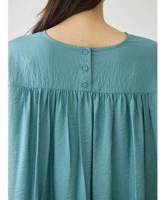 AMERICAN HOLIC 接触冷感スキッパーバックギャザーブラウス