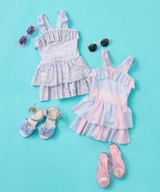 ANY KIDS 総柄 フリル ワンピース 水着