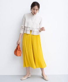 組曲 【春の新色追加】ギャザーライトデシン パンツ