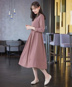 Tiaclasse L 【セレモニー・新色追加】リボンベルトフレアワンピース