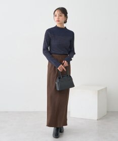 earth music&ecology ハイネックリブニットプルオーバー