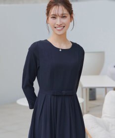Tiaclasse L 【セレモニー・新色追加】リボンベルトフレアワンピース
