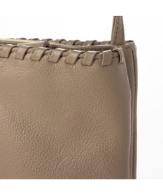 UNBILLION perche 牛革ソフト3層かがりショルダーバッグ